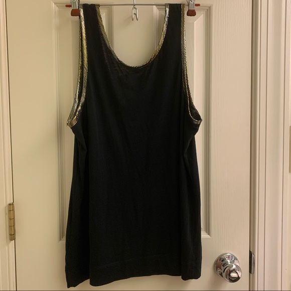 Black sleeveless top with sparkly lining - Picture 4 of 4